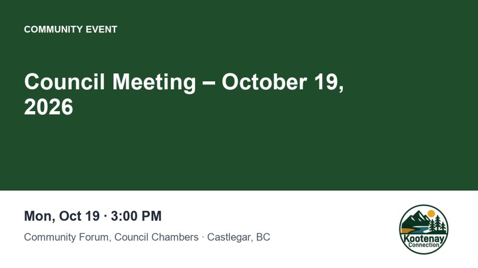 Council Meeting – October 19, 2026