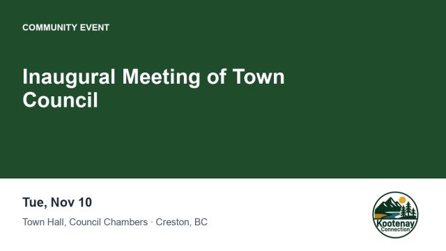Inaugural Meeting of Town Council