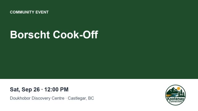 Borscht Cook-Off