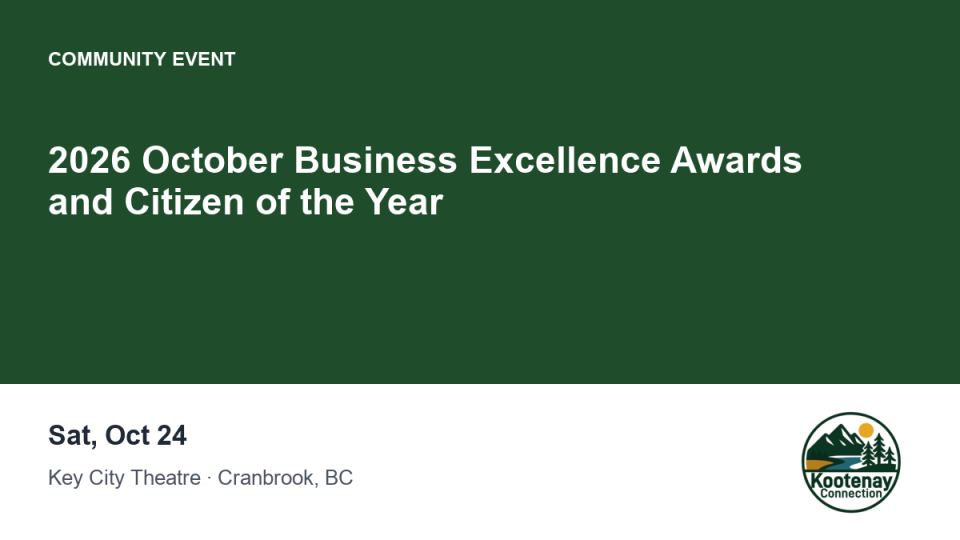 2026 October Business Excellence Awards and Citizen of the Year