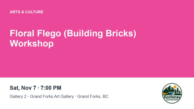 Floral Flego (Building Bricks) Workshop