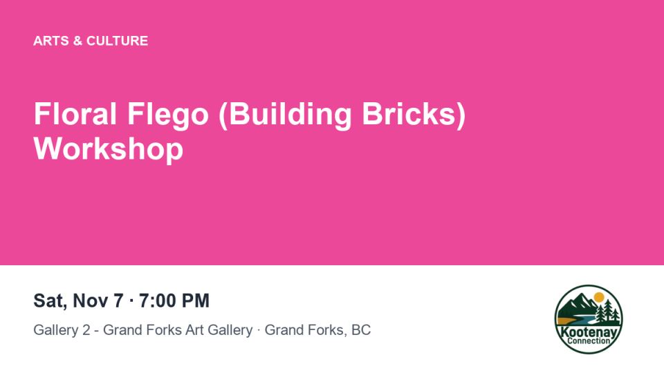 Floral Flego (Building Bricks) Workshop
