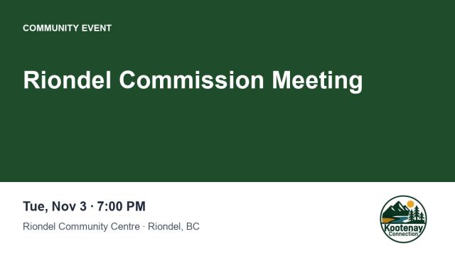 Riondel Commission Meeting