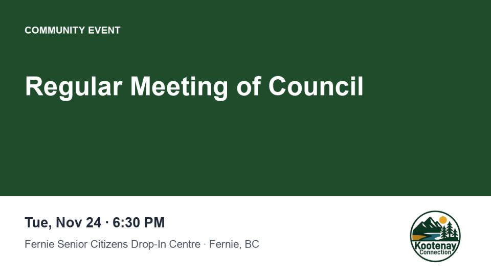 Regular Meeting of Council