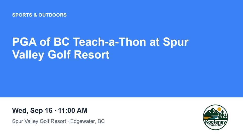PGA of BC Teach-a-Thon at Spur Valley Golf Resort