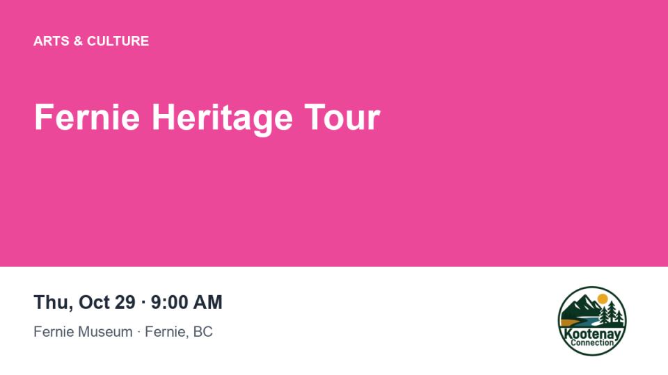 Fernie Heritage Tour