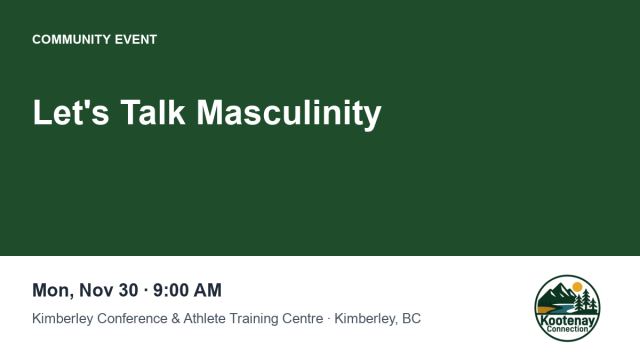 Let's Talk Masculinity