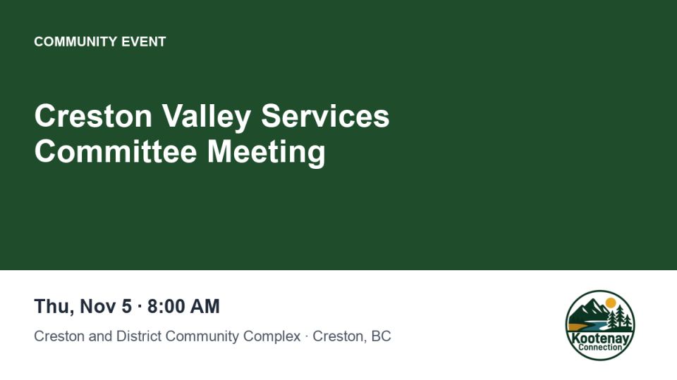 Creston Valley Services Committee Meeting