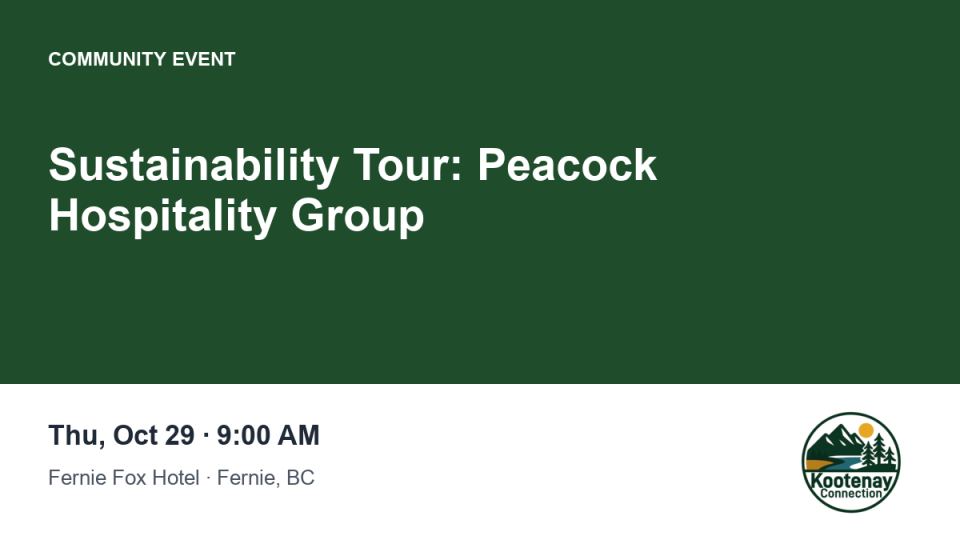 Sustainability Tour: Peacock Hospitality Group