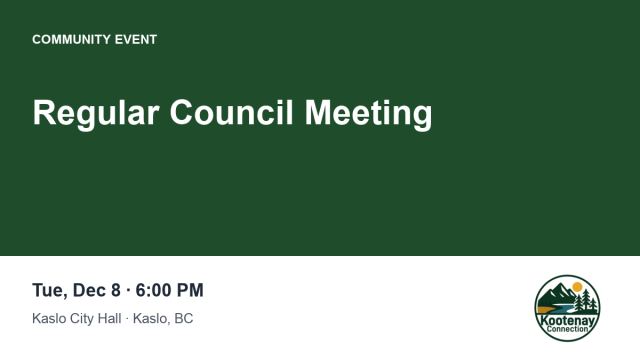 Regular Council Meeting