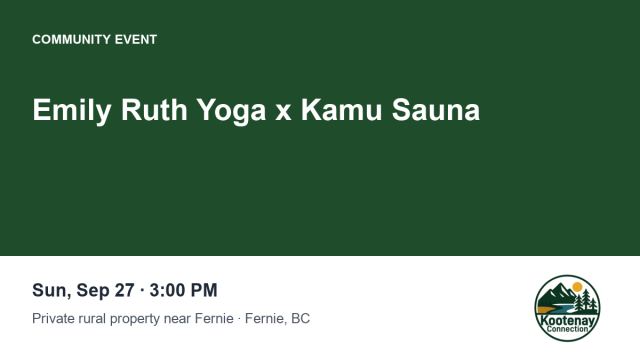 Emily Ruth Yoga x Kamu Sauna