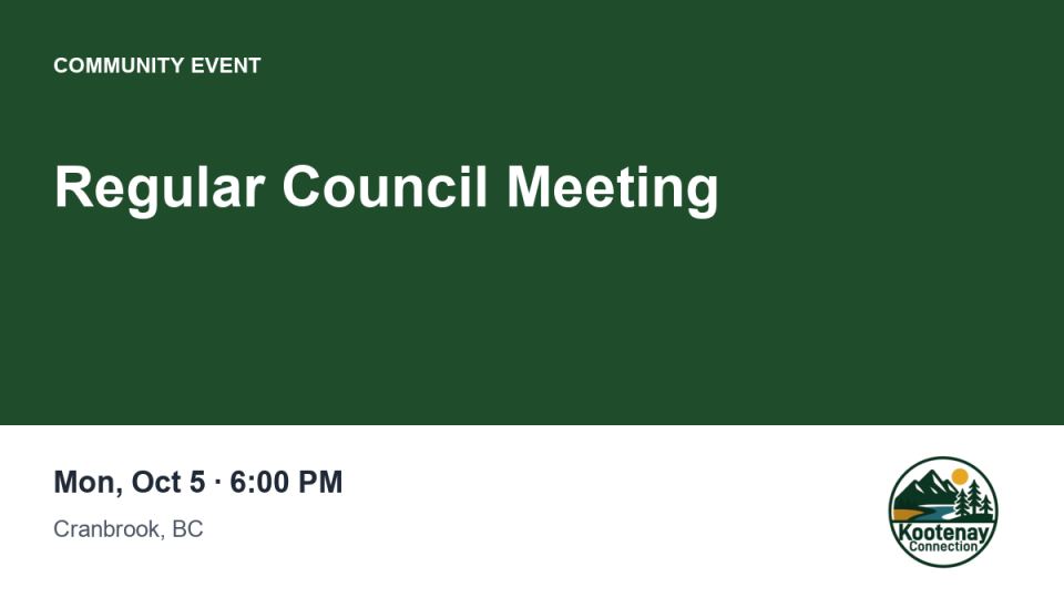 Regular Council Meeting