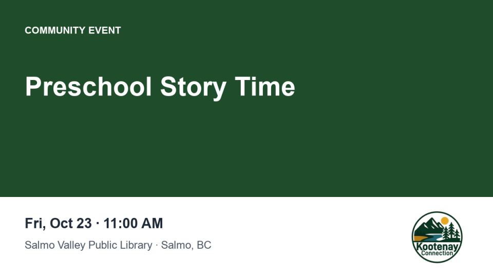 Preschool Story Time