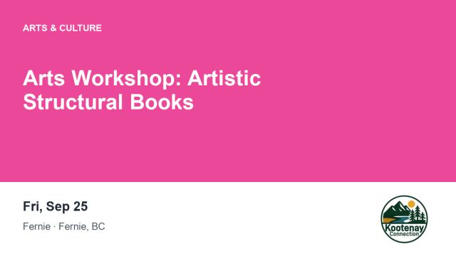 Arts Workshop: Artistic Structural Books