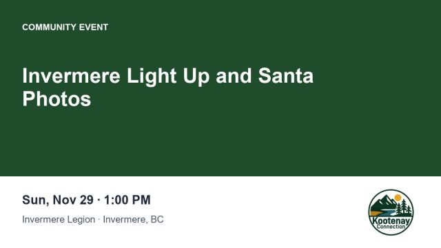 Invermere Light Up and Santa Photos