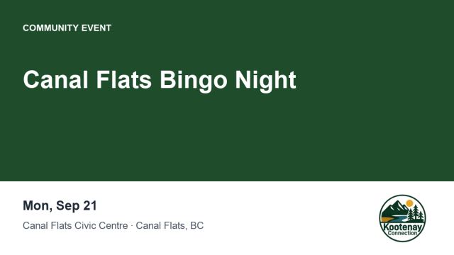 Canal Flats Bingo Night