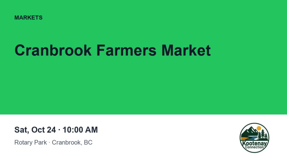 Cranbrook Farmers Market