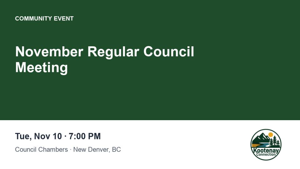 November Regular Council Meeting