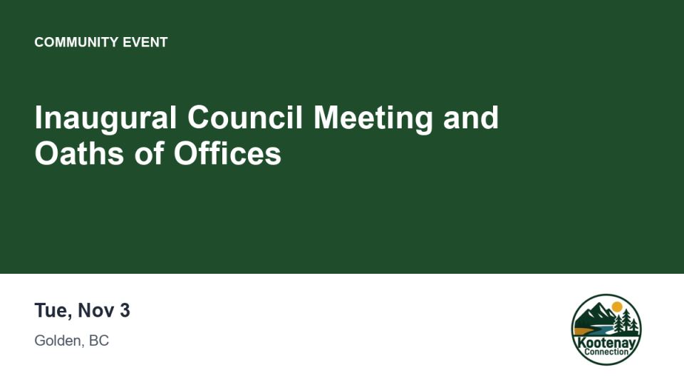 Inaugural Council Meeting and Oaths of Offices