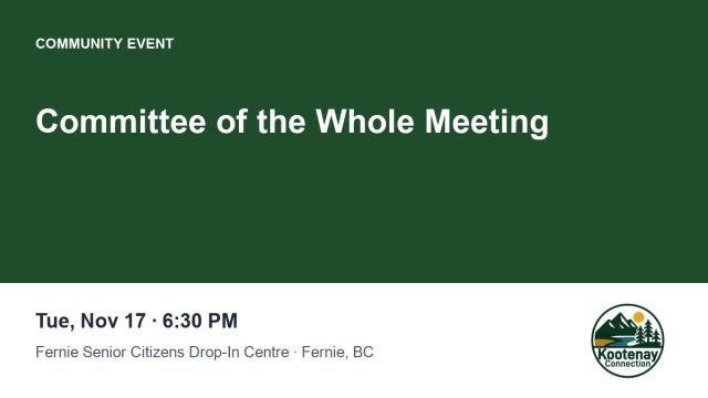 Committee of the Whole Meeting