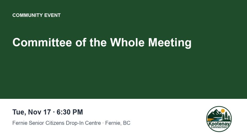 Committee of the Whole Meeting