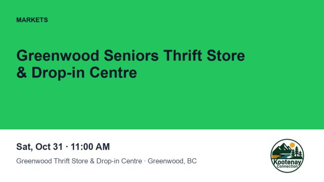 Greenwood Seniors Thrift Store & Drop-in Centre