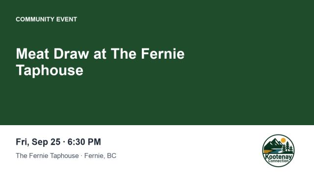Meat Draw at The Fernie Taphouse