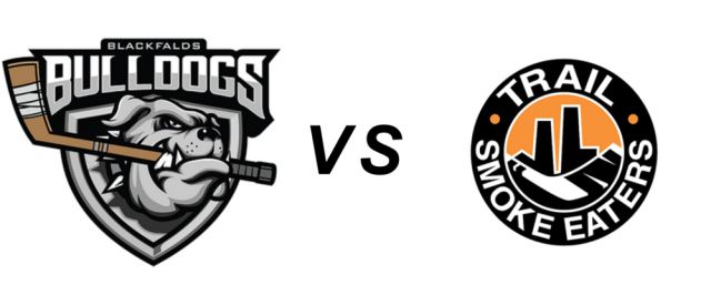 Blackfalds Bulldogs at Trail Smoke Eaters