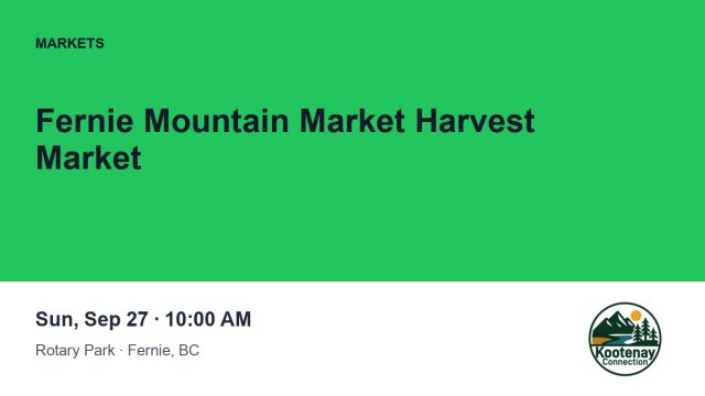 Fernie Mountain Market Harvest Market