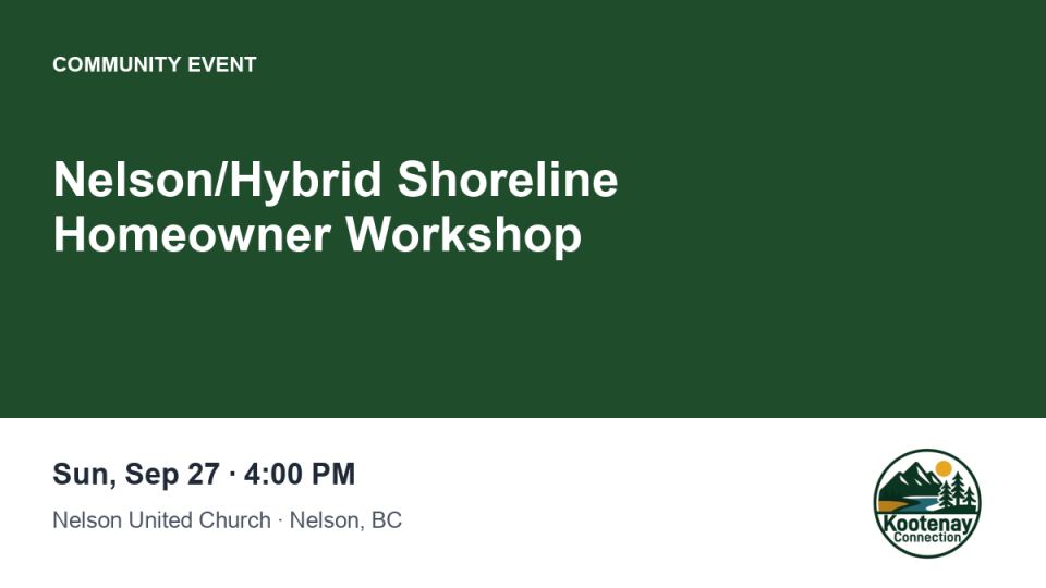 Nelson/Hybrid Shoreline Homeowner Workshop