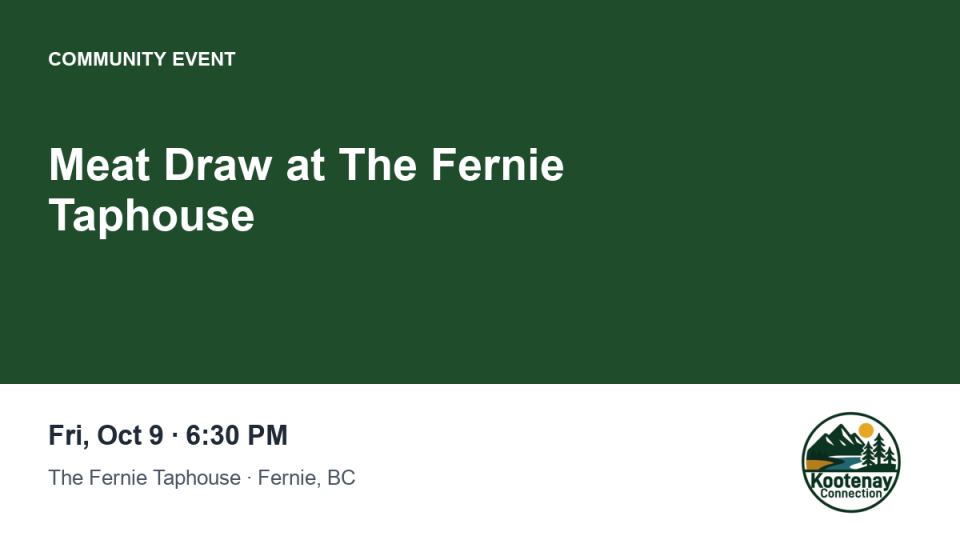 Meat Draw at The Fernie Taphouse