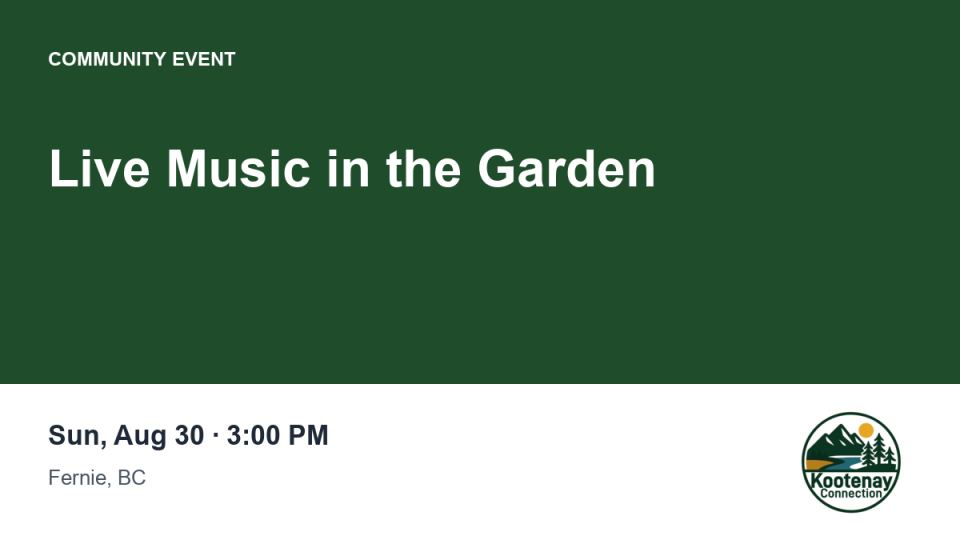 Live Music in the Garden
