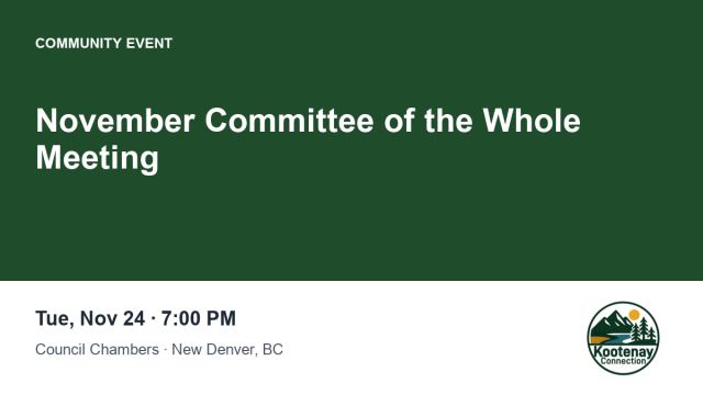 November Committee of the Whole Meeting