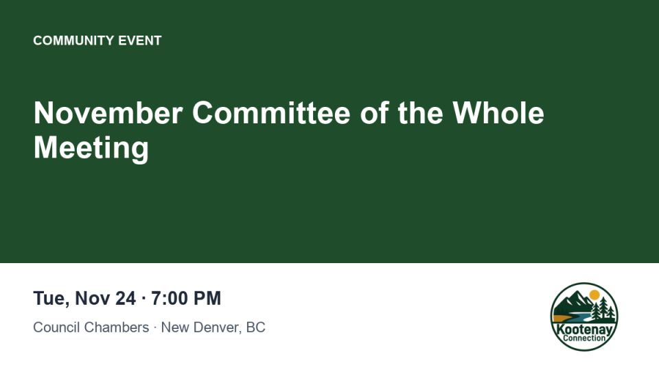 November Committee of the Whole Meeting