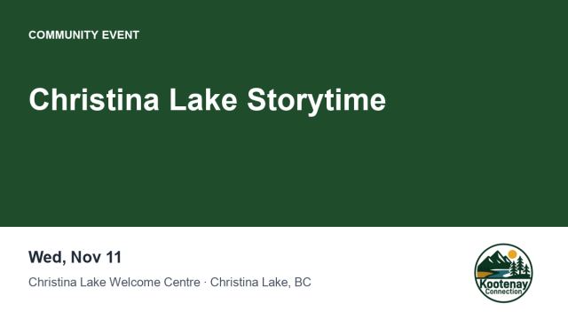 Christina Lake Storytime