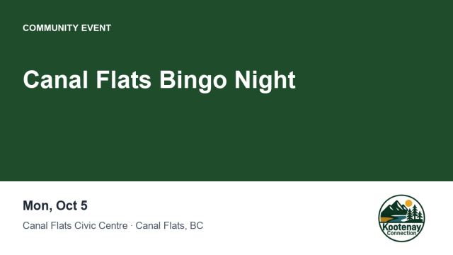 Canal Flats Bingo Night