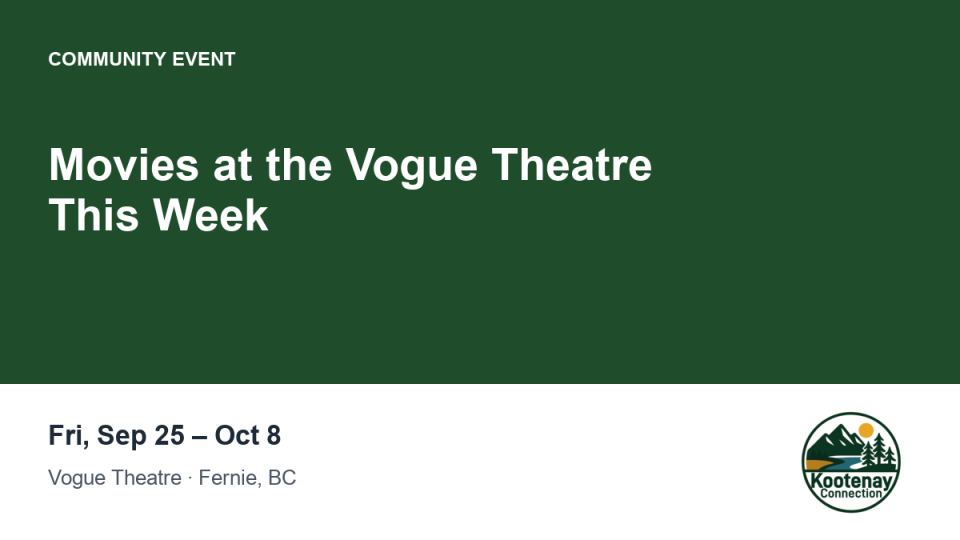 Movies at the Vogue Theatre This Week