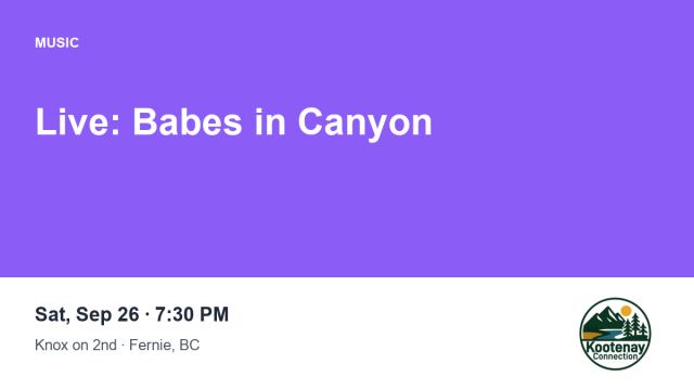 Live: Babes in Canyon