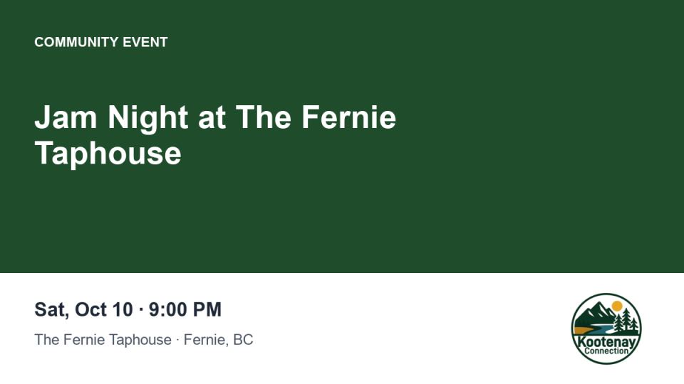 Jam Night at The Fernie Taphouse