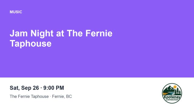 Jam Night at The Fernie Taphouse