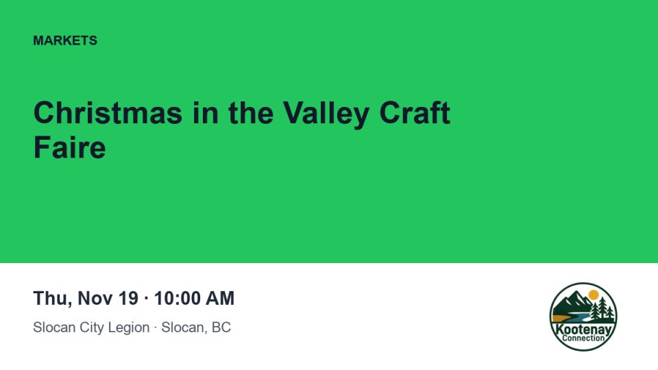 Christmas in the Valley Craft Faire
