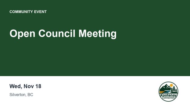 Open Council Meeting