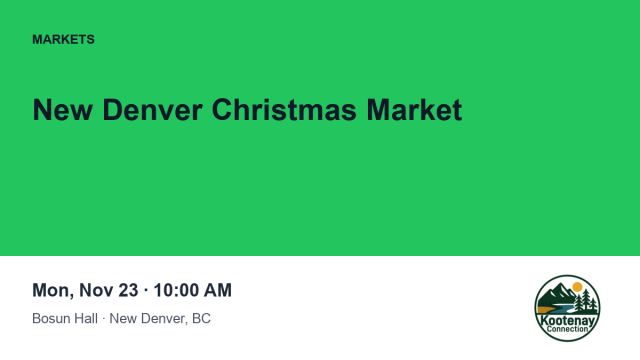 New Denver Christmas Market