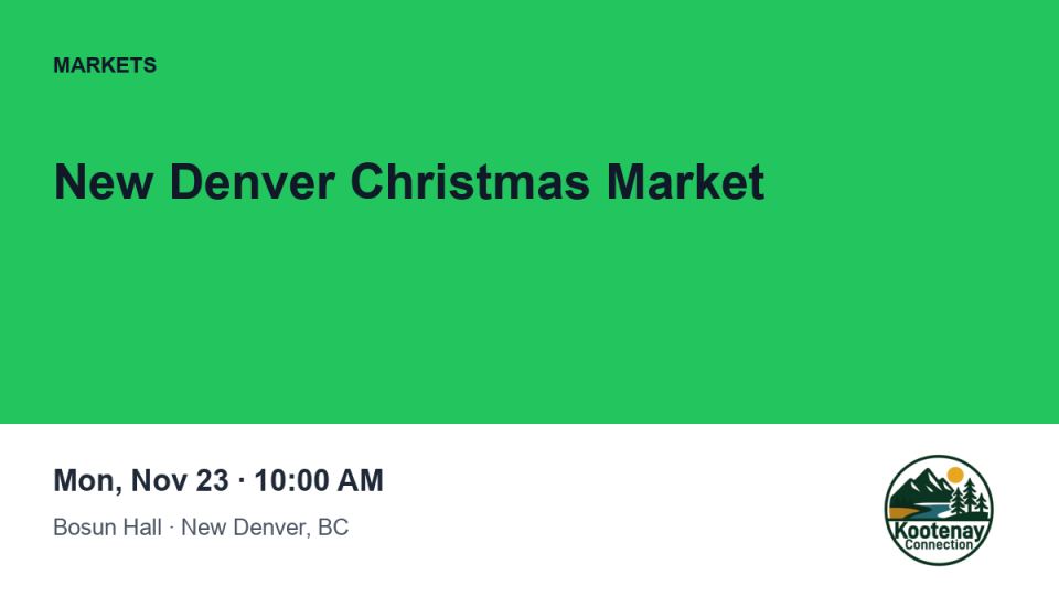 New Denver Christmas Market