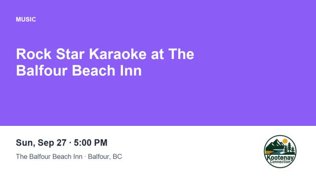 Rock Star Karaoke at The Balfour Beach Inn