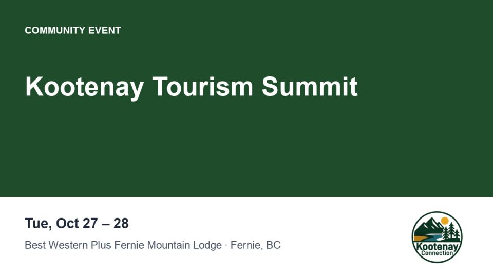 Kootenay Tourism Summit