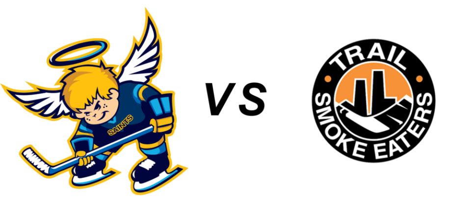 Spruce Grove Saints at Trail Smoke Eaters