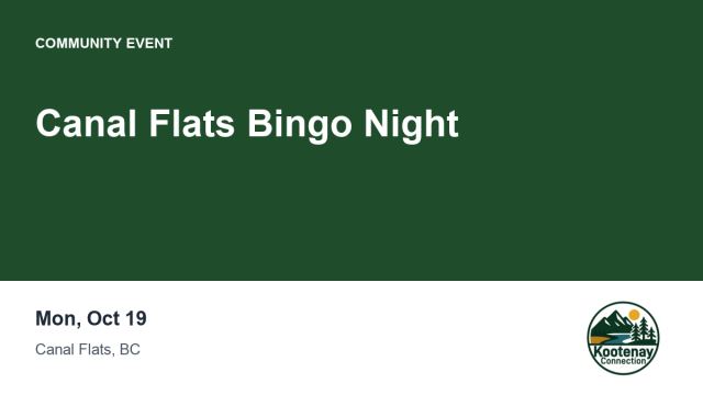 Canal Flats Bingo Night