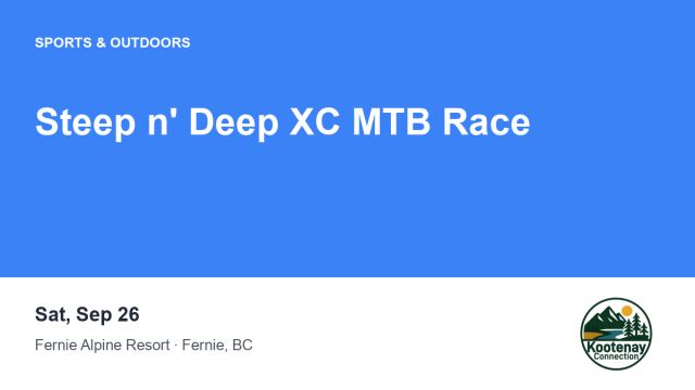 Steep n' Deep XC MTB Race
