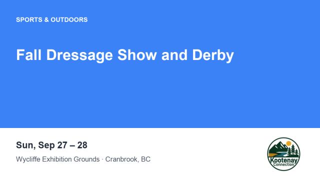 Fall Dressage Show and Derby